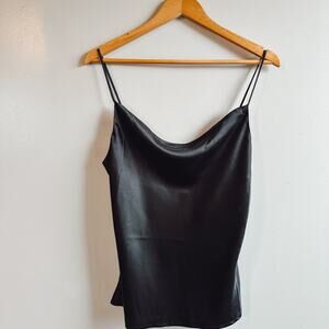 Black silk Tank
